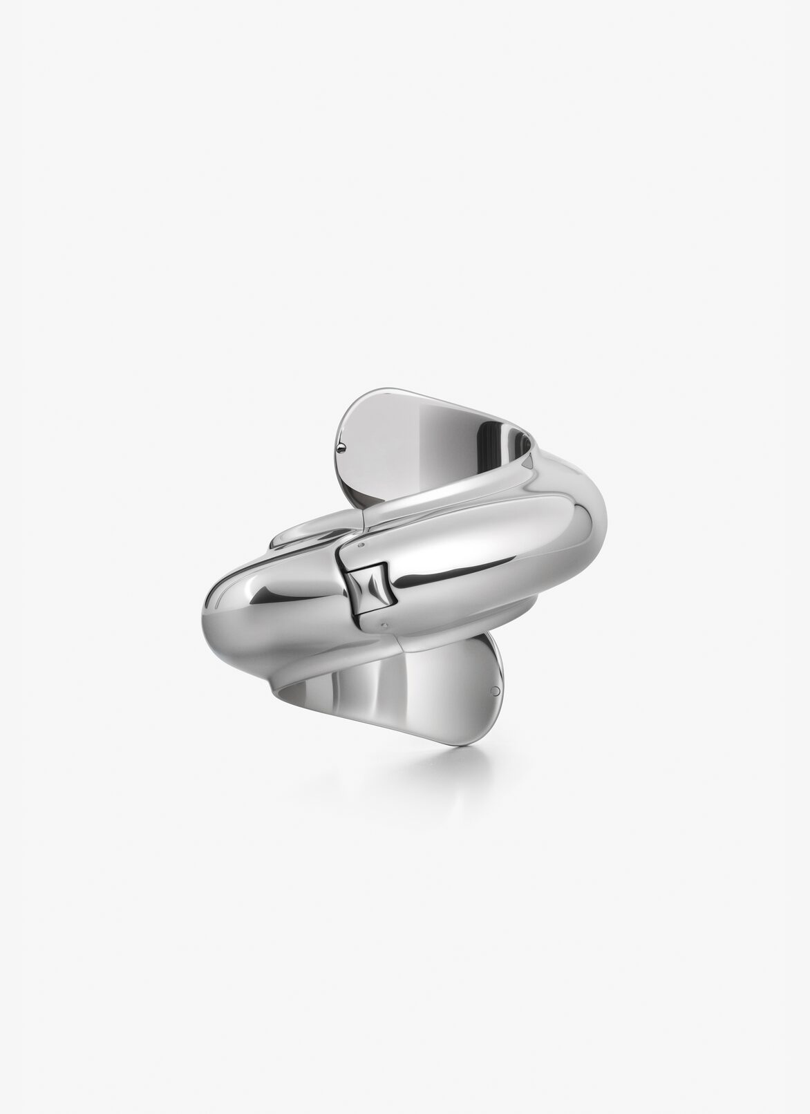 SCULPTURE CUFF ALAÏA SILVER SCULPTURE CUFF